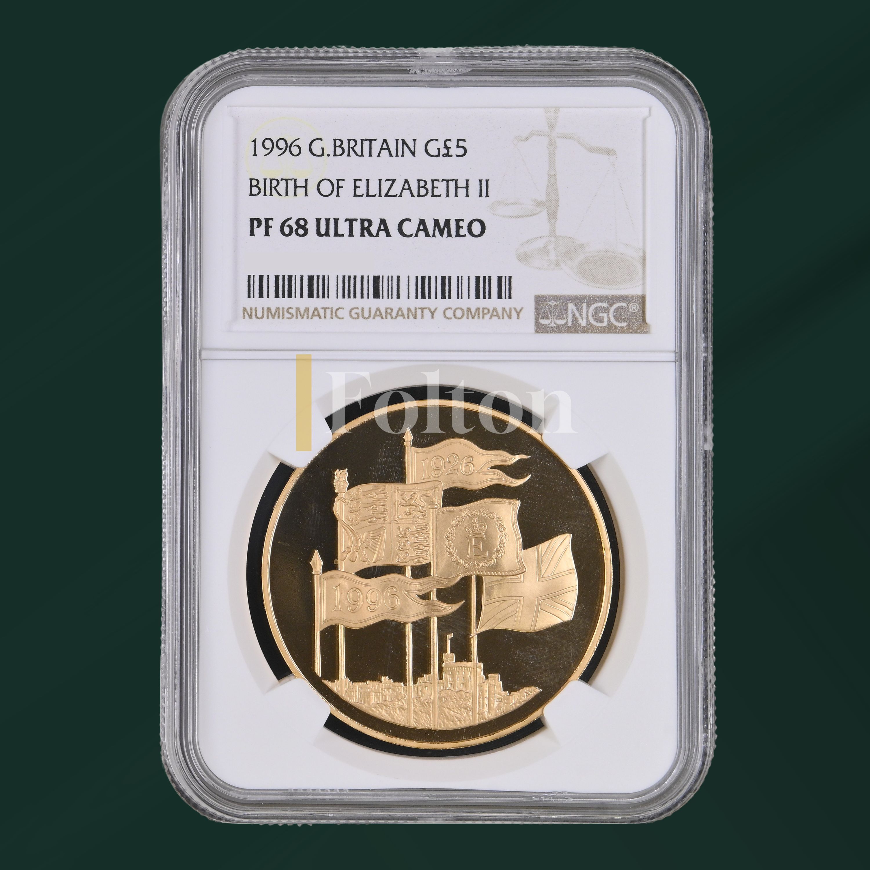 1996 £5 Queen Elizabeth 70th Birthday Proof PF68 ULTRA CAMEO