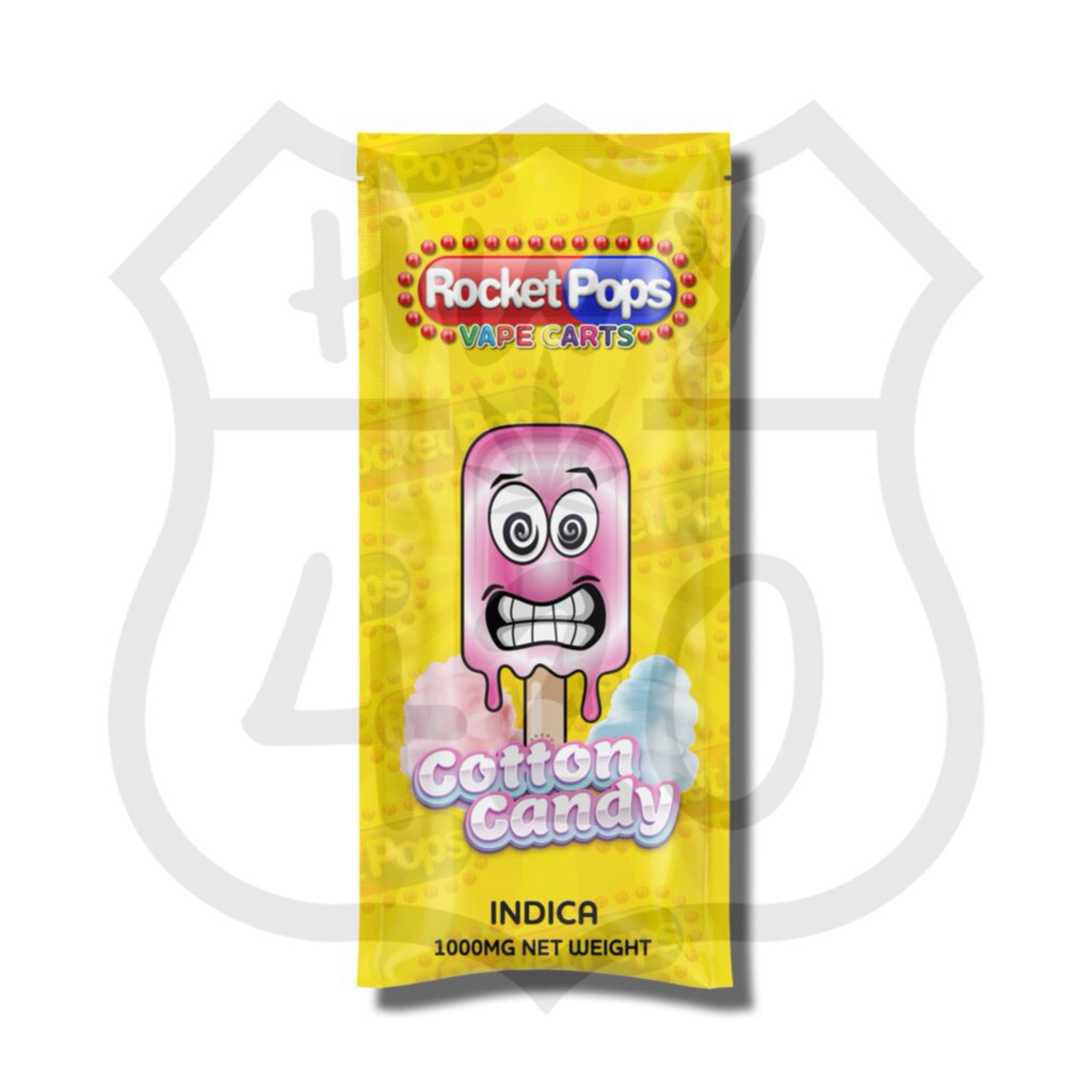 RocketPops Cart - Cotton Candy (Indica) THC: 90%