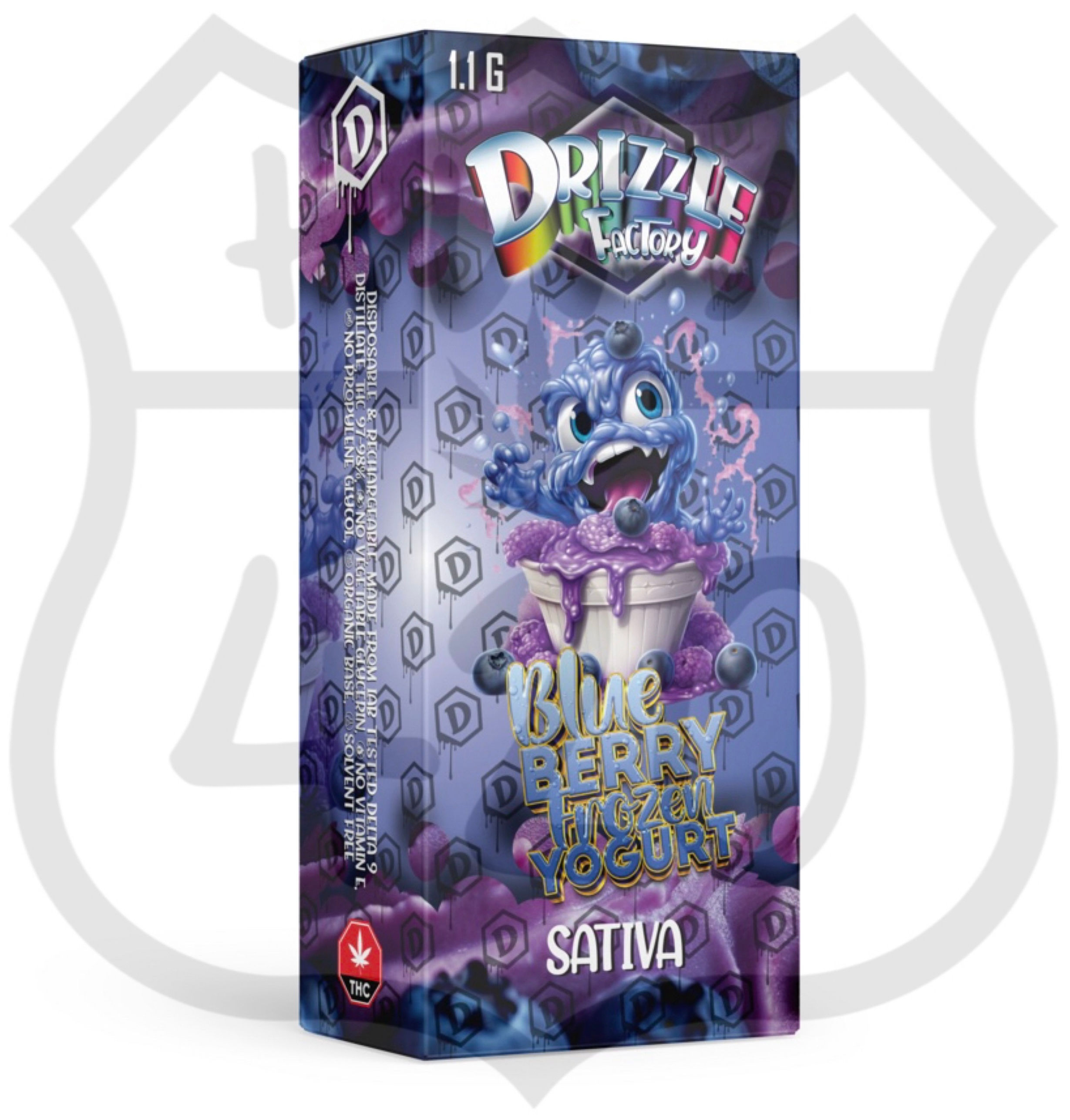 Drizzle - Blueberry Frozen Yogurt (Sativa) THC: 97%