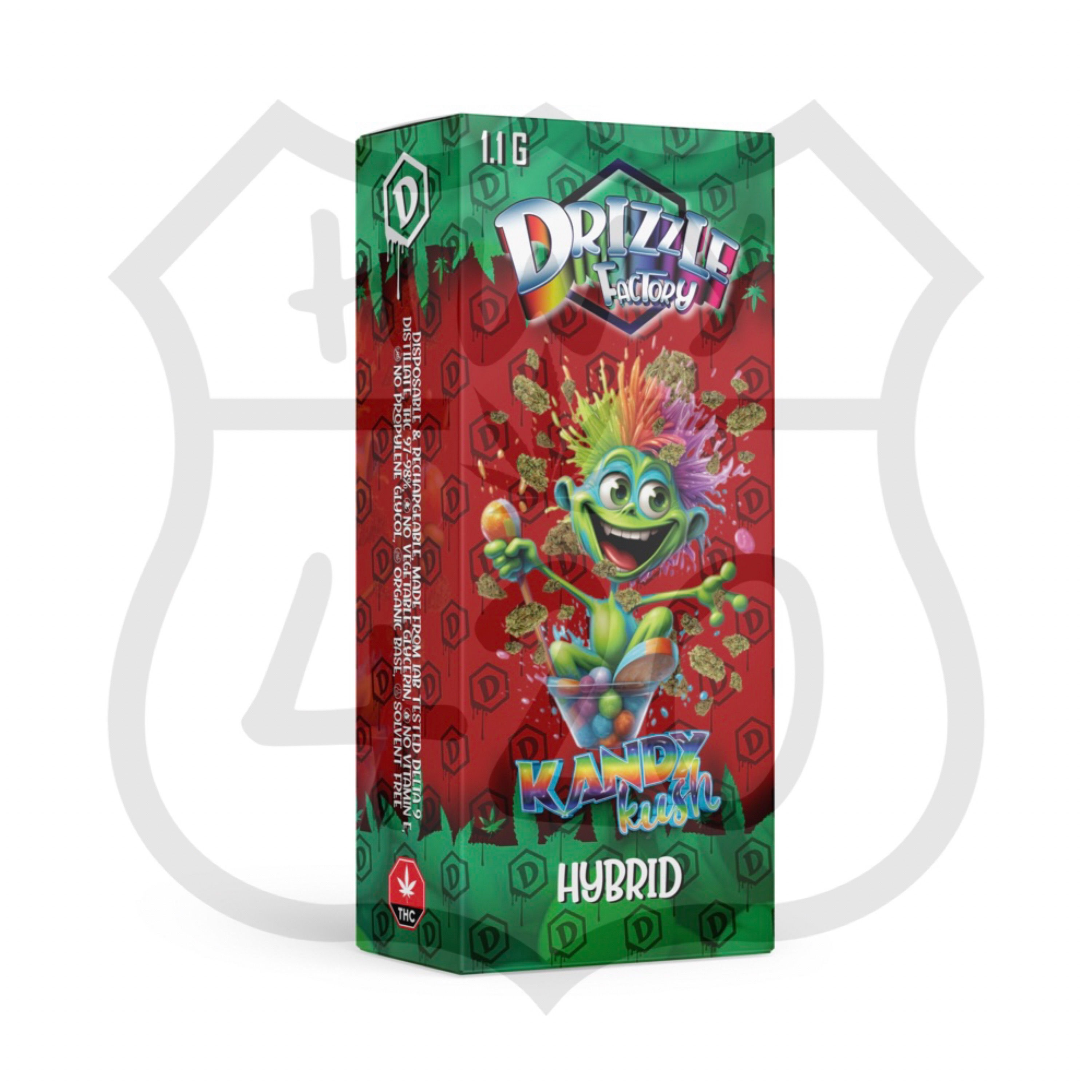 Drizzle - Kandy Kush (Hybrid) THC: 97%