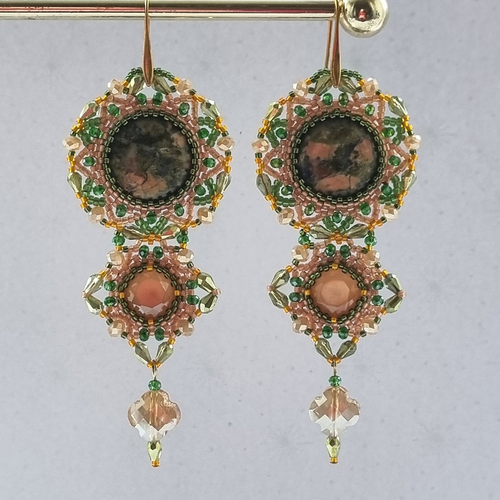 Thumbnail: "Esmeralda"  earrings.