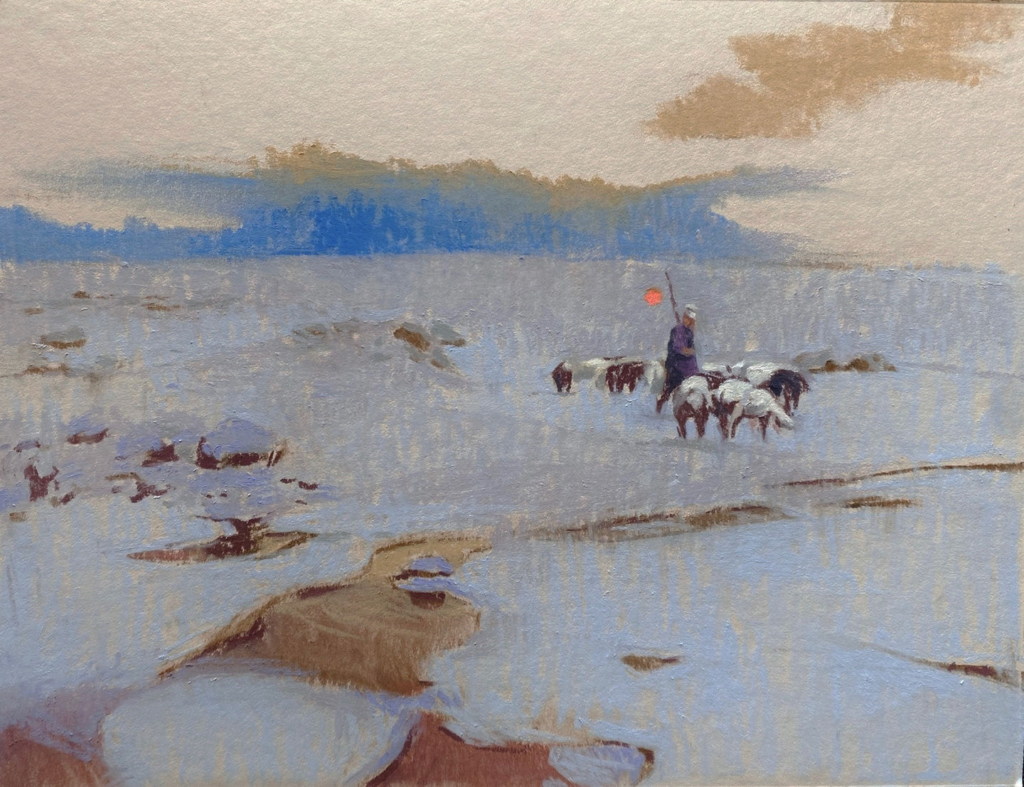 l'étrange berger et son bétail silencieux