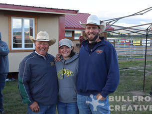 Coach Steve Edwards, Heidi Foy, Bridger Chambers- University of Montana Coach and Alum.