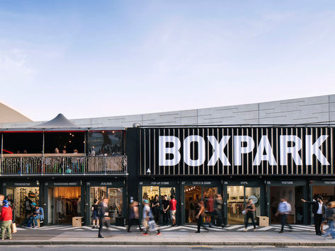 BoxPark, un food hall dans un conteneur recyclé en plein de coeur de Londres