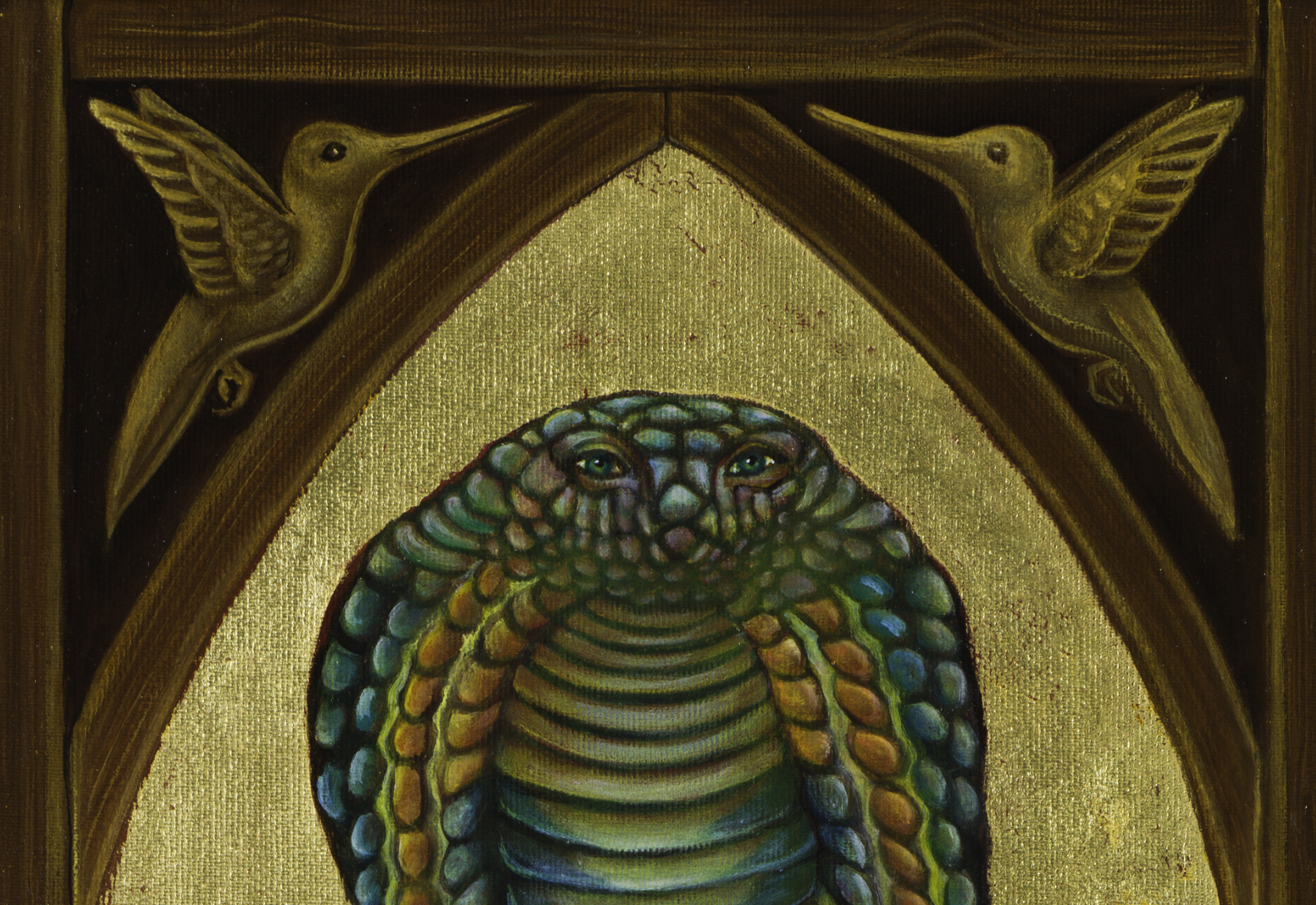 detail of Self Portrait with totems