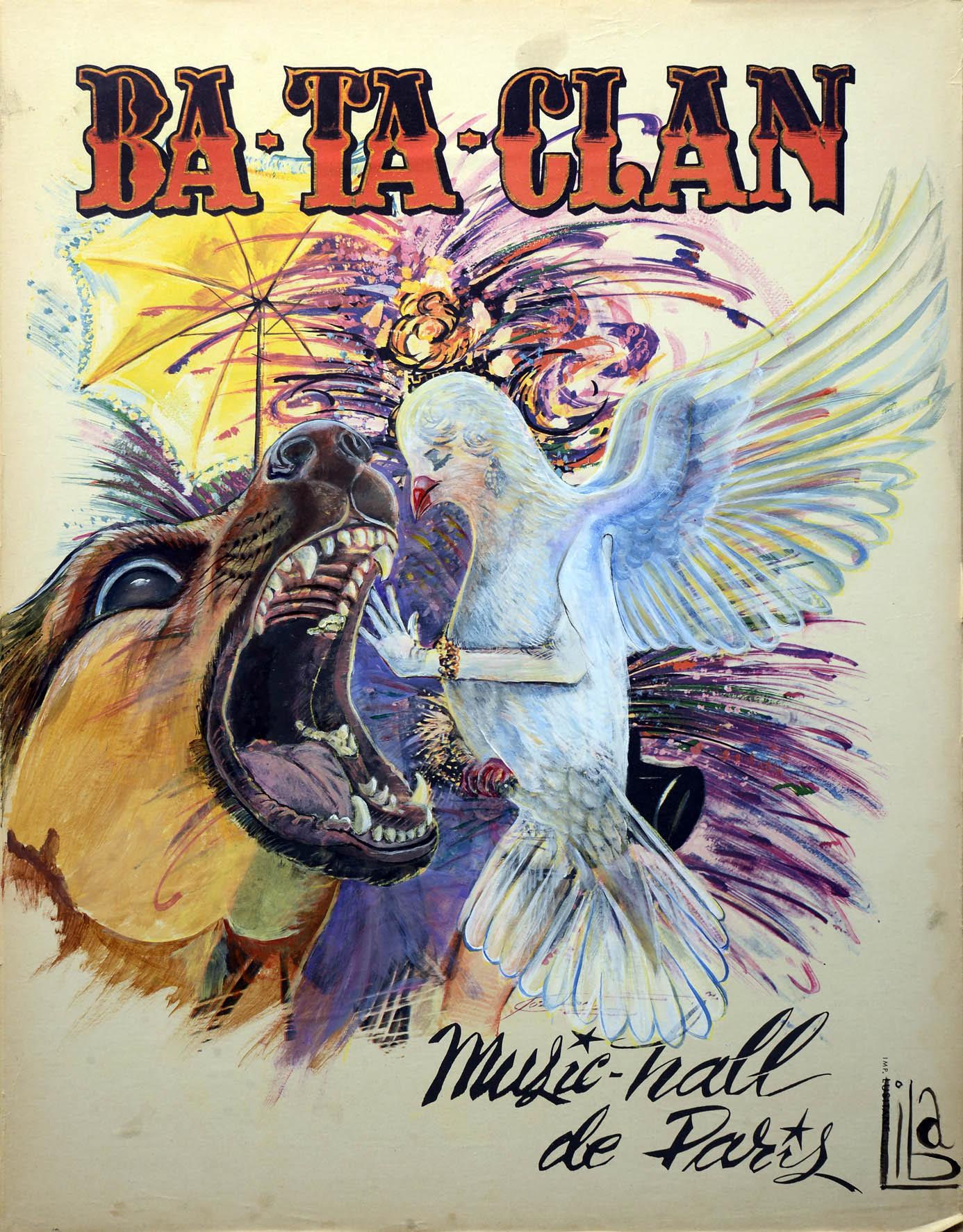 Bataclan Poster overpainted