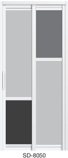 Slide & Swing Toilet Door SD-8050