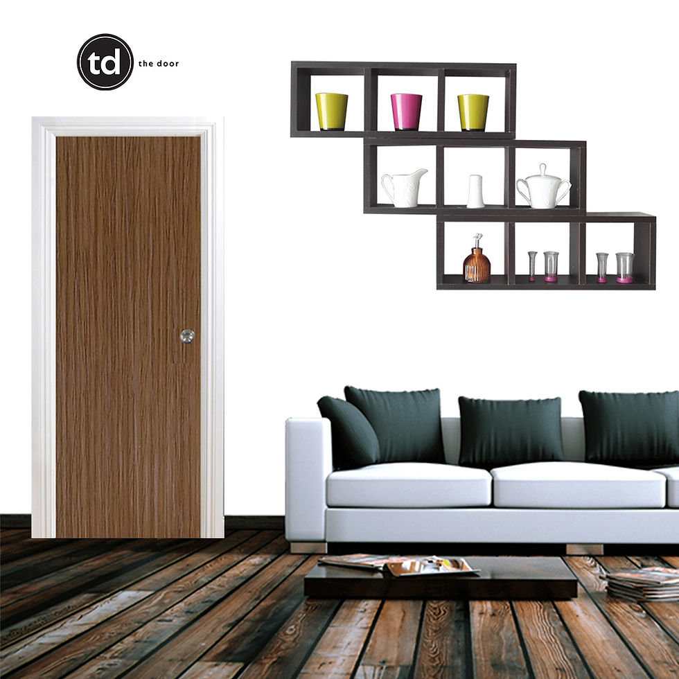 Thumbnail: Bundle of 3 Solid Laminate Bedroom Door