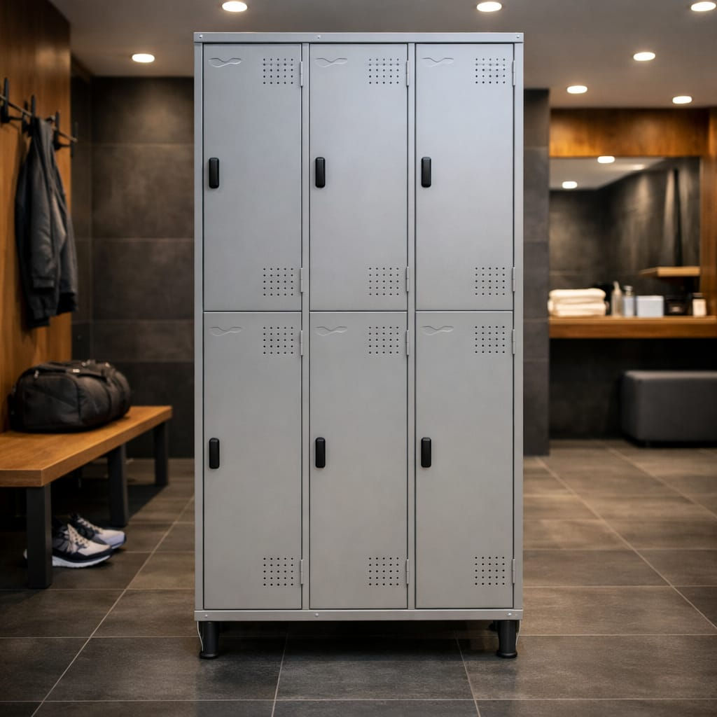 Roupeiro de aço 6 portas