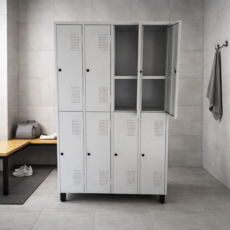 Roupeiro de aço 8 portas grandes