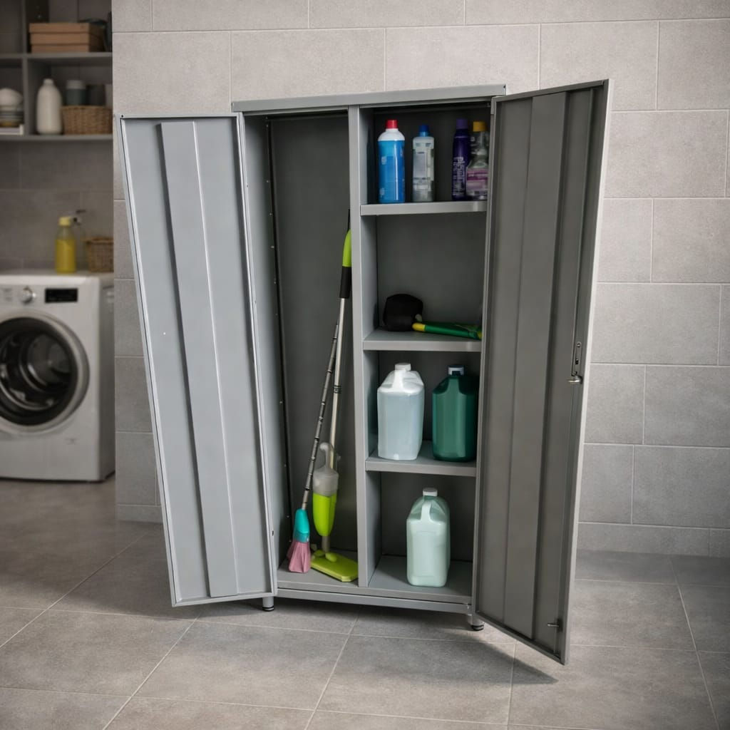 Armário de Aço 2 portas Multiuso lavanderia