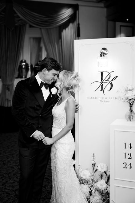 Wedding Welcome Sign at The Savoy, London