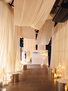 Large entrance signage for The Unfiltered Bride Podcast Tour in Birmingham