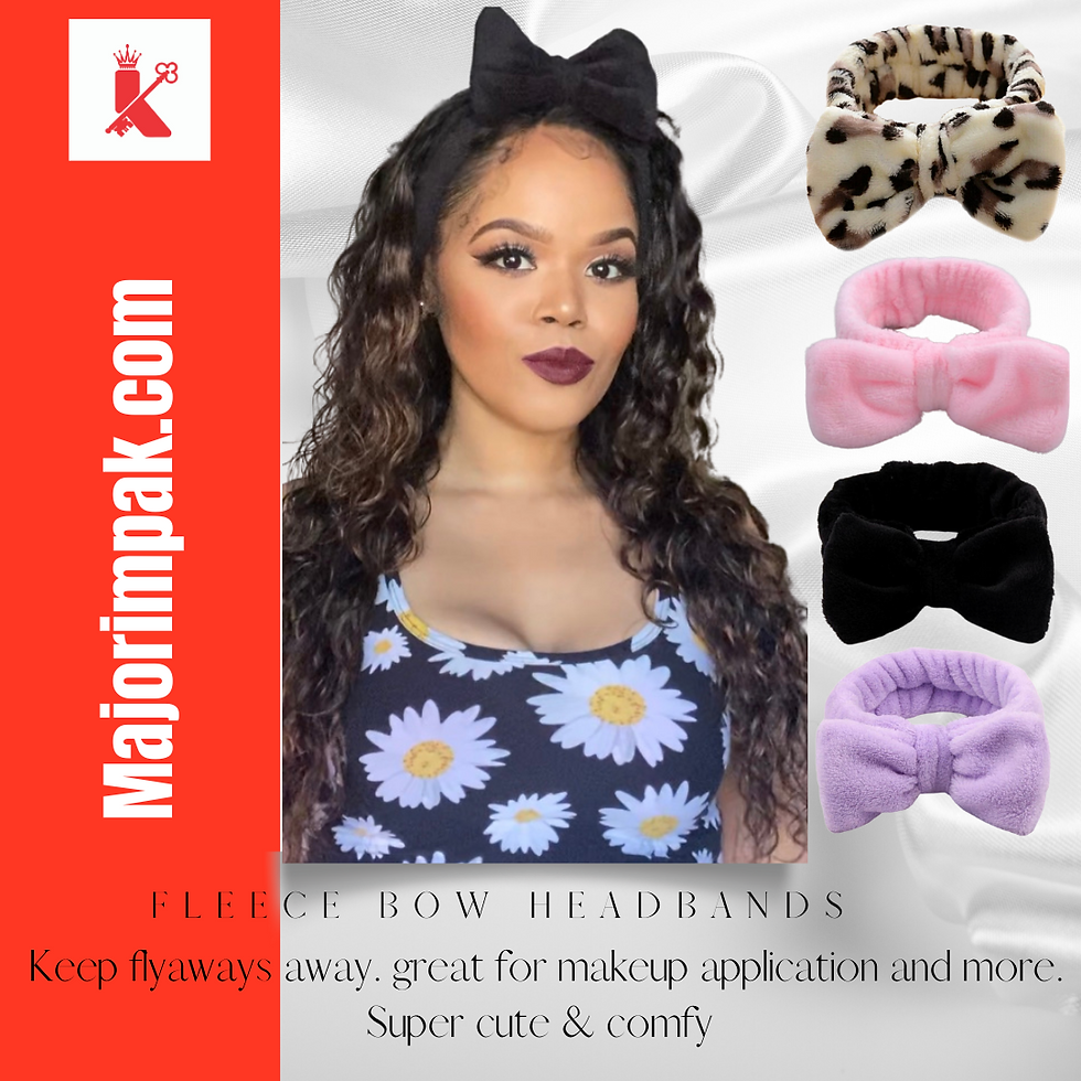 Thumbnail: FLEECE BOW HEADBAND