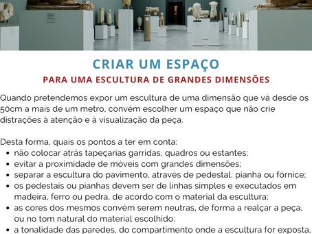 Criar um espaço para uma escultura