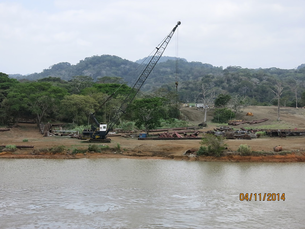 An expansion project is underway again, cutting a new trench