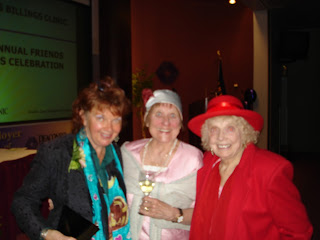Ellen Cosgriffe with the writer and a family friend at a gala theater party