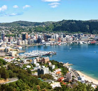 Wellington, N.Z., waterfront, walkable and pretty