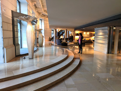 Elegant artwork from Europe's largest private collection greets visitors to Barcelona's Claris Hotel and Spa in Barcelona's Eixample District.