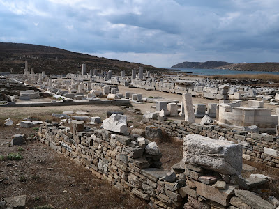 Delos was declared a free port in 167 BC, it became a main trading centers on the Eastern Mediterranean. A thriving town developed.