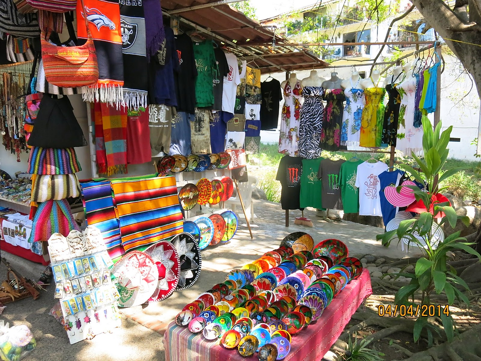 Arts and crafts are made by locals and sprinkle the town