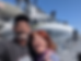 Travel Bloggers Cookie and Keller pose in front of E-2 Hawkeye at the USS Midway Museum