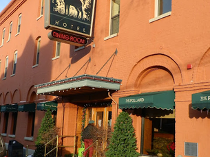 Exterior of the Pollard Hotel near the Beartooth Highway