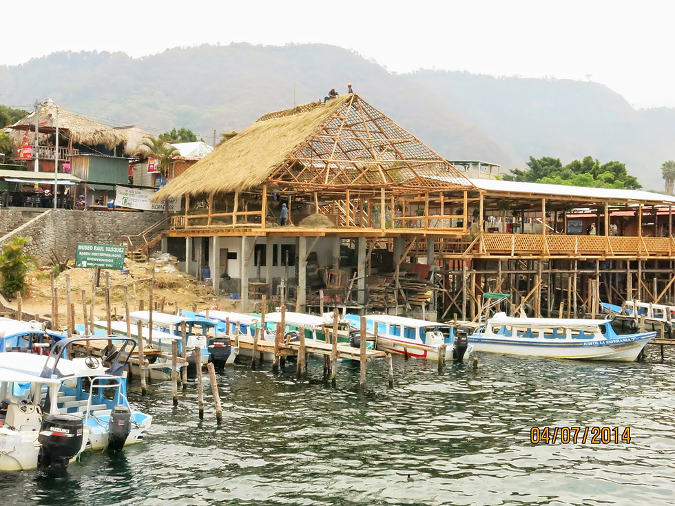 Construction is not sophisticated in Guatemala, but old-fashioned thatching appears to be carefully done.
