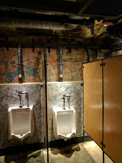 The vintage nature of Clifton's includes lovely appointments, even in the men's room.