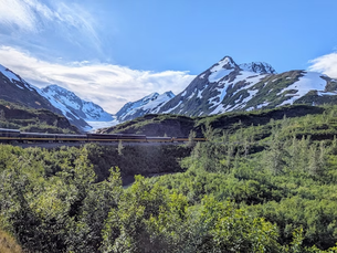 Alaska Railroad features close-up views of nature's vast and magnificent scenery
