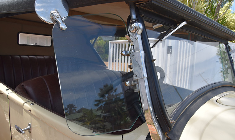 Driver side window view 1929 Dodge Victory Six