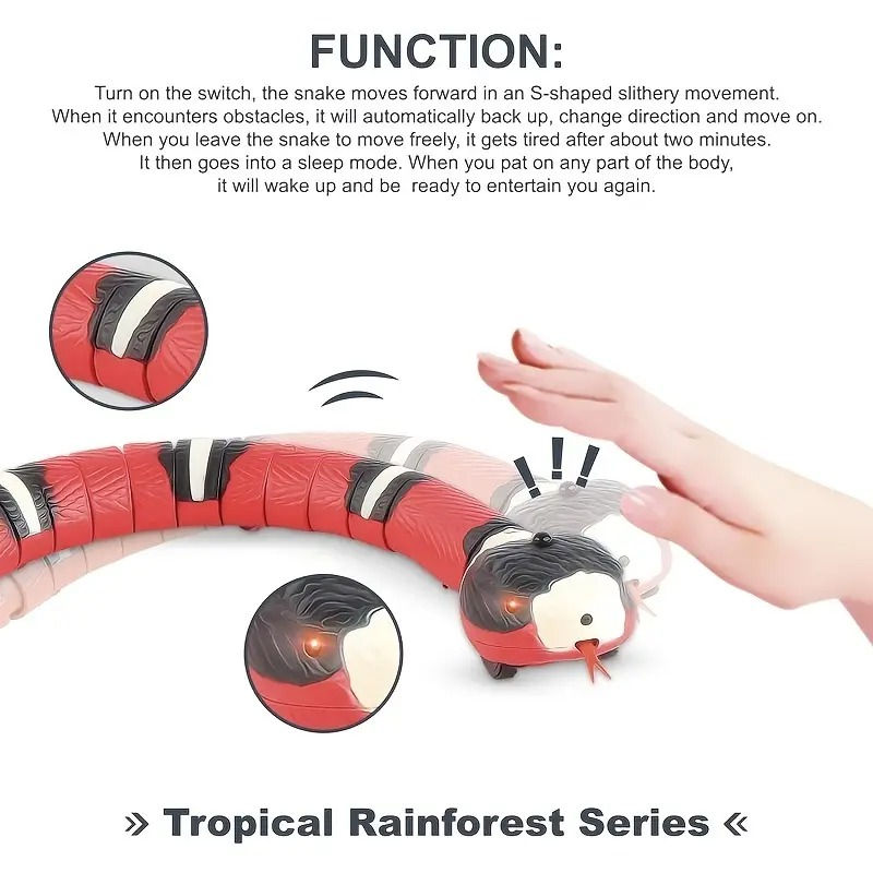 Thumbnail: Interactive USB Snake Cat Toy | Smart Moving Toy for Cats