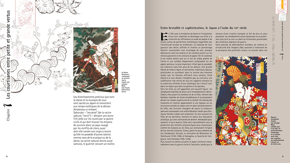© Valérie Salvo pour Du May, maquette livre, Geishas