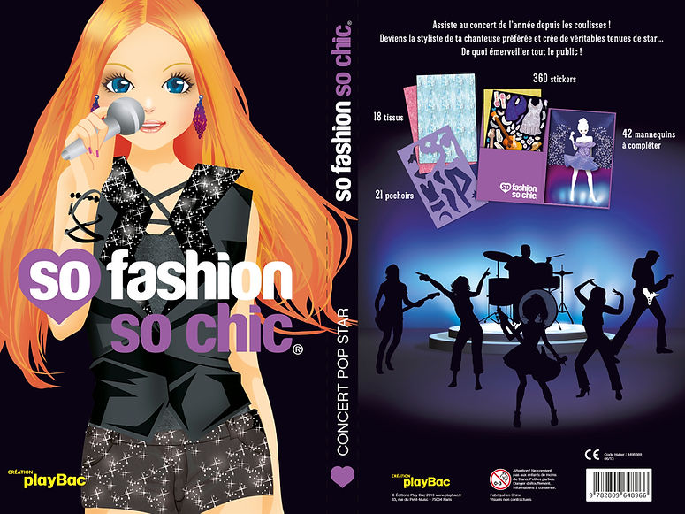 © Valérie Salvo pour playBac, So Fashion So Chic, Portfolio Concert Pop Star, couverture
