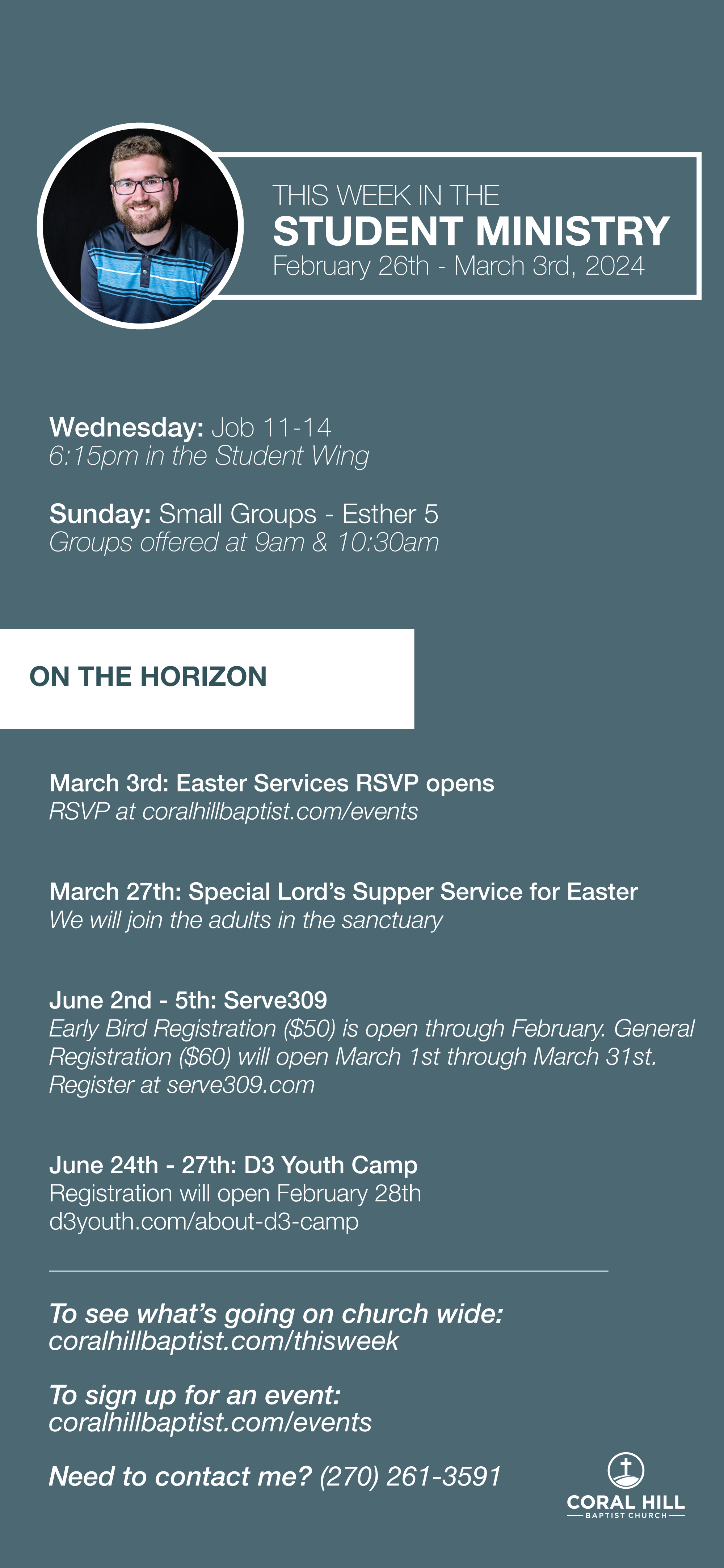 Coral Hill Baptist This Week