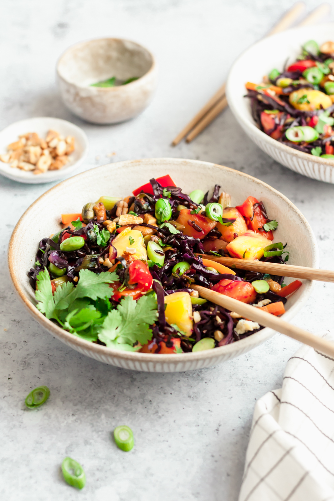 Arranged Food and Objects