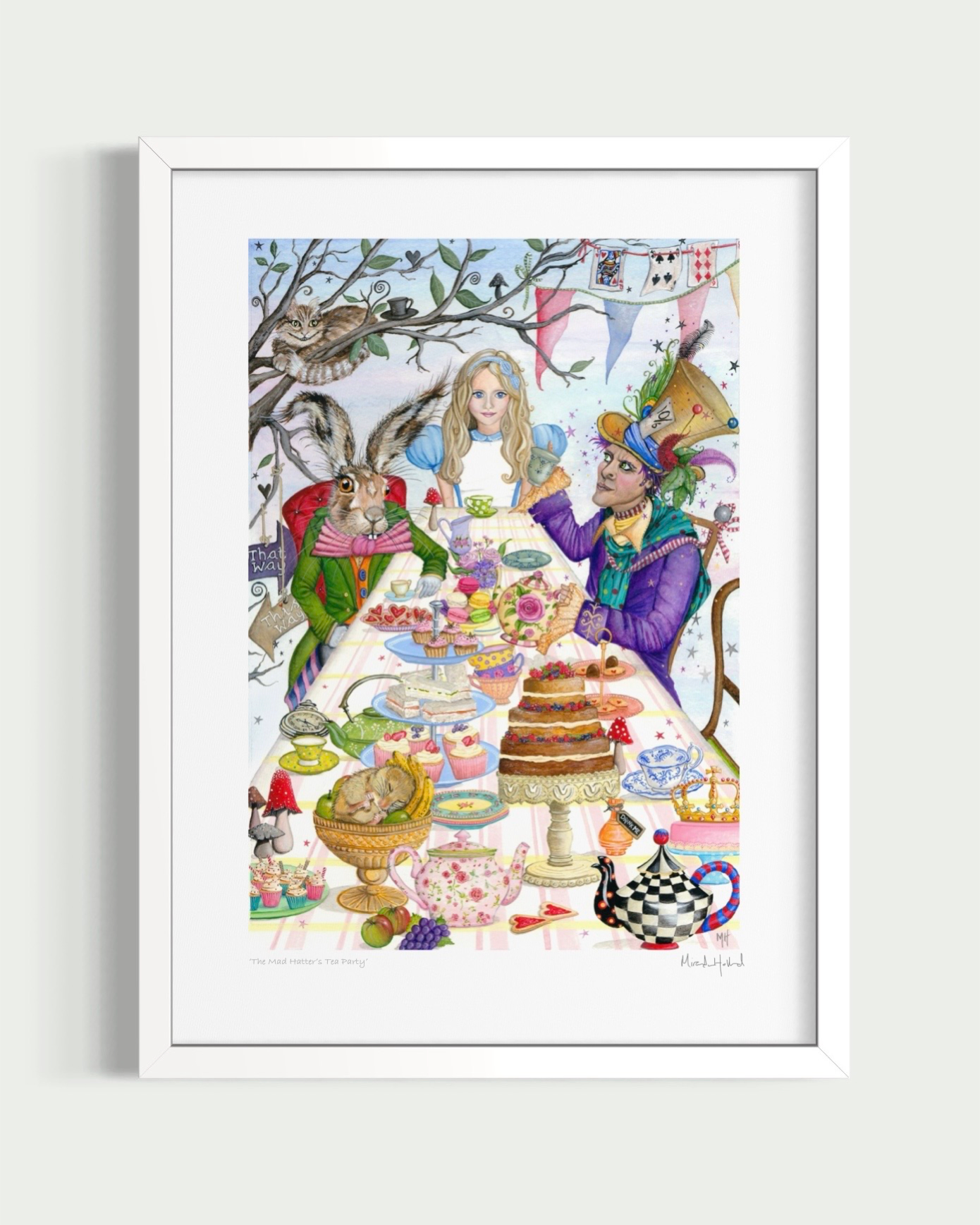 'The Mad Hatter's Tea Party' (Signed Giclée Fine Art Print)