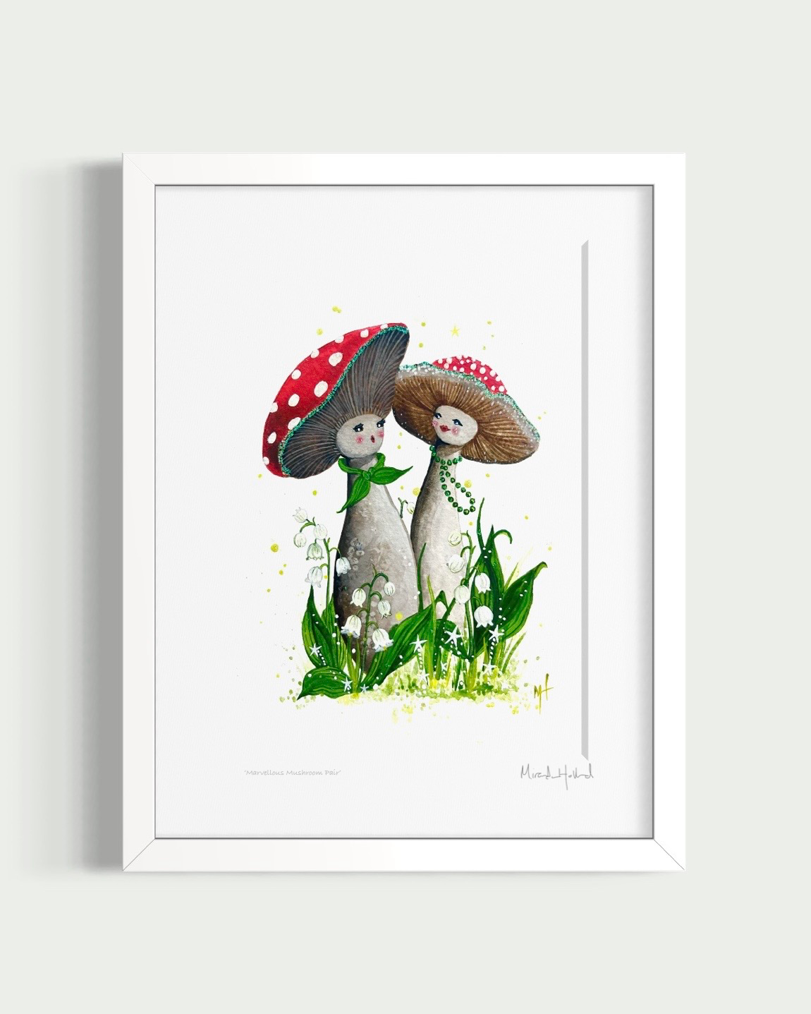 ‘Marvellous Mushroom Pair’ (Signed Giclée Fine Art Print)
