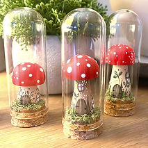 Hand made toadstool house by Miranda Holland