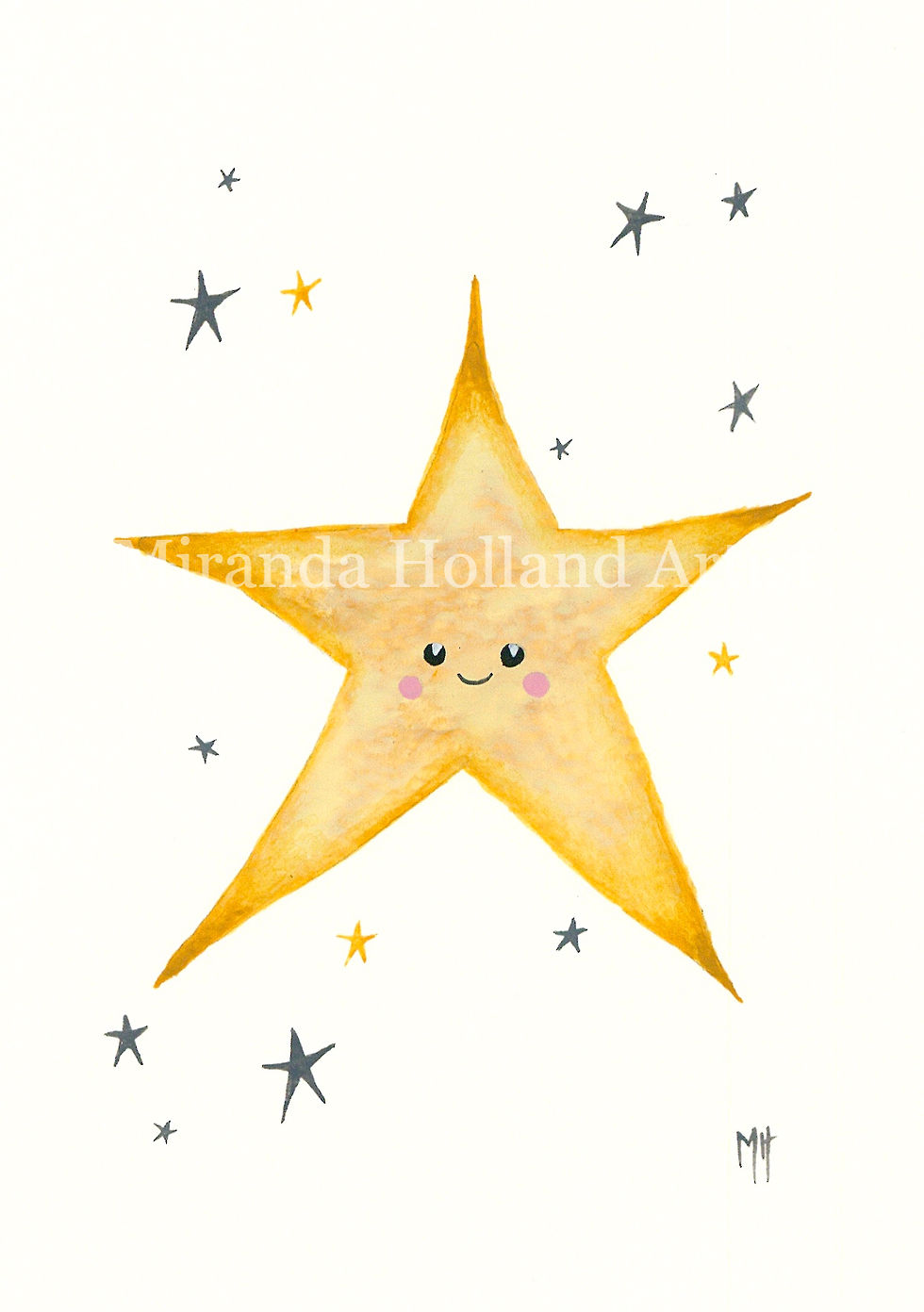 Thumbnail: Gold Star (Signed Giclée Fine Art Print)