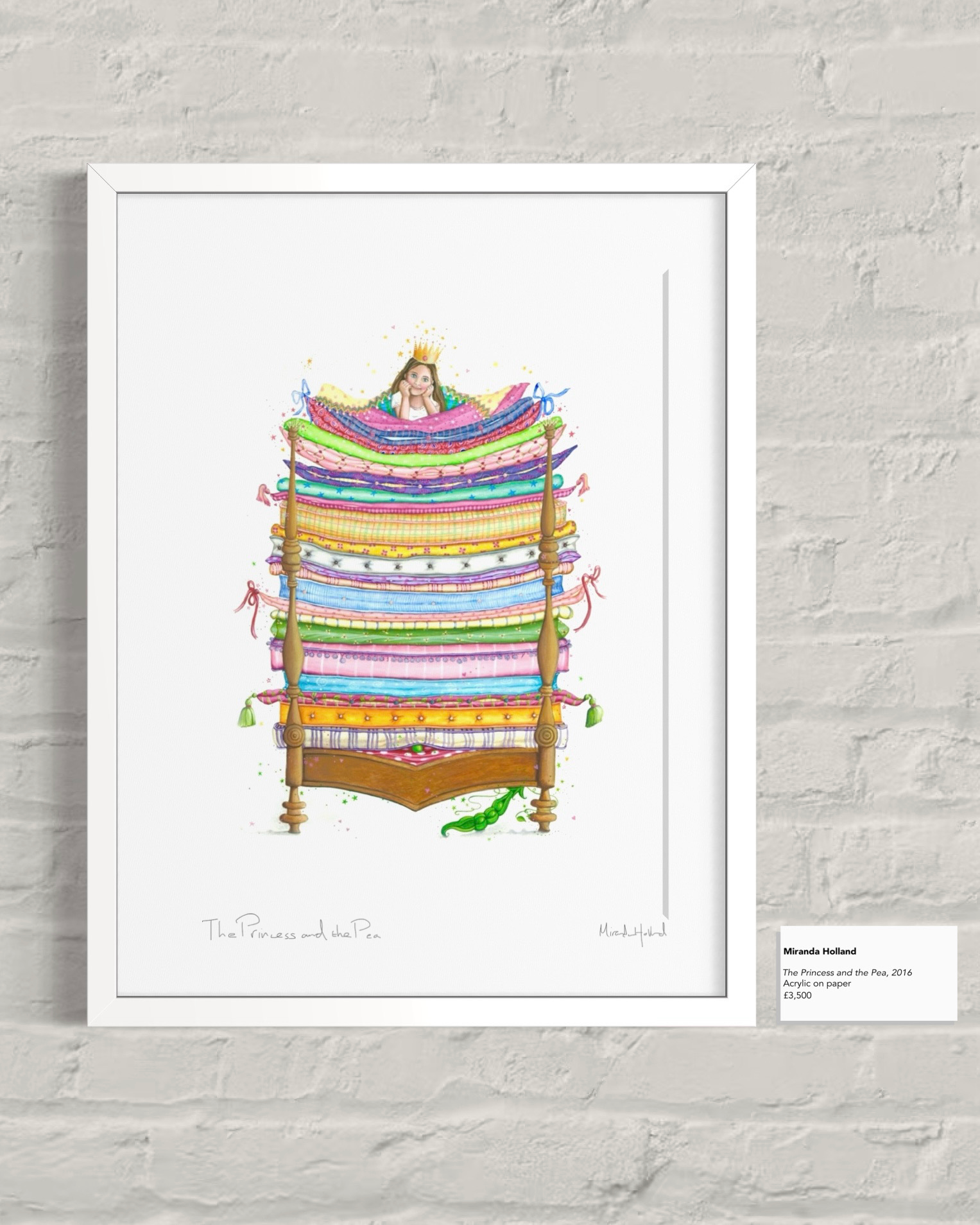 'The Princess and the Pea' (Original Painting)