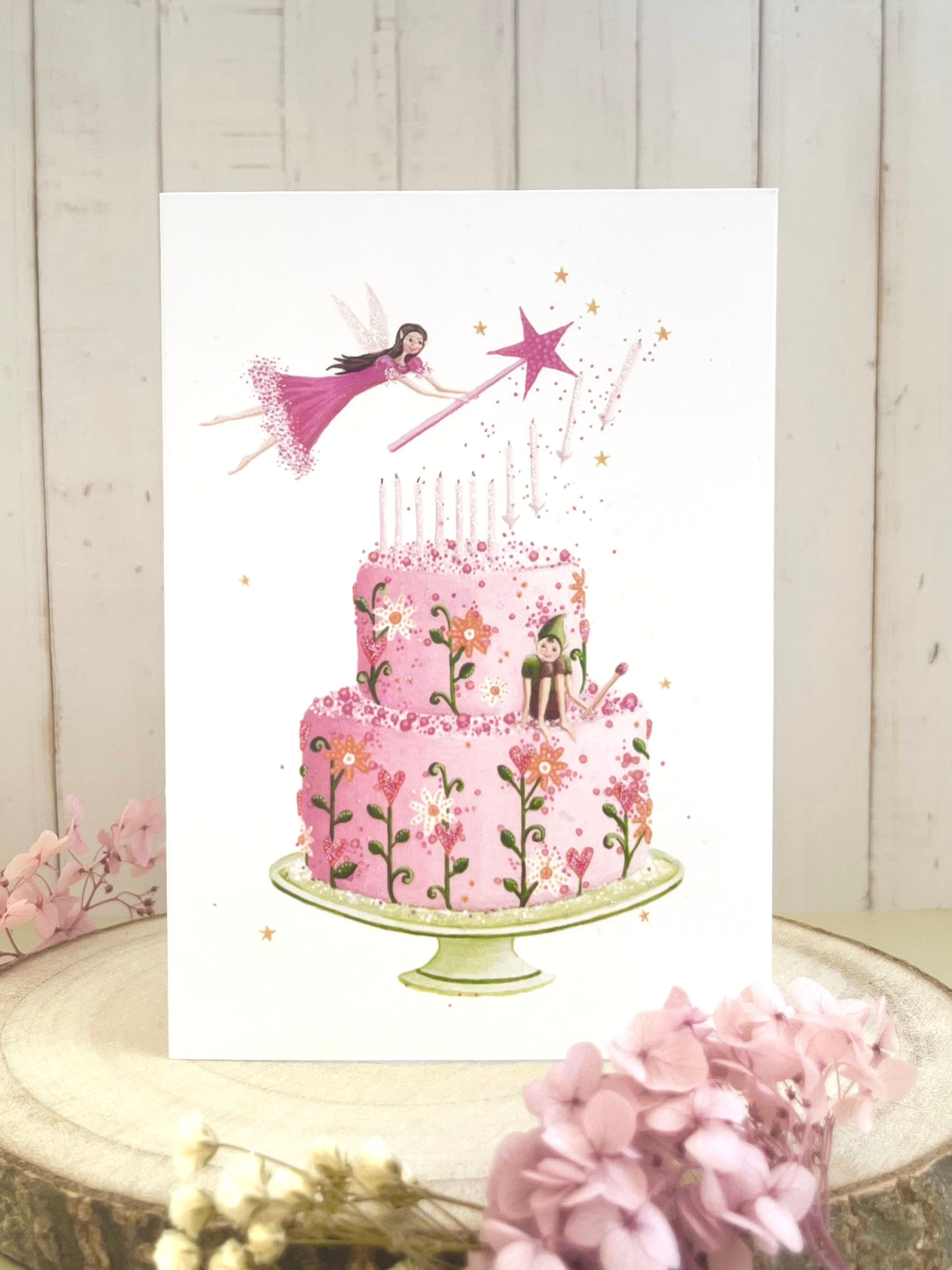 Pink Cake - Birthday Card