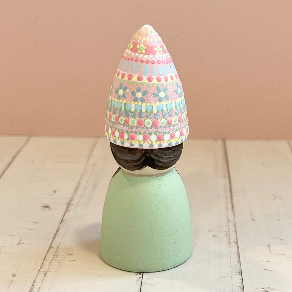 Thumbnail: Hand Painted Nordic Gnome - Summer Colours / green 