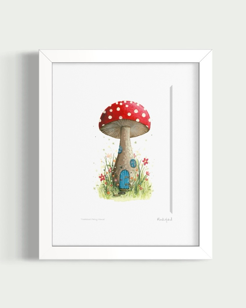 ‘Toadstool Fairy House’ (Signed Giclée Fine Art Print)