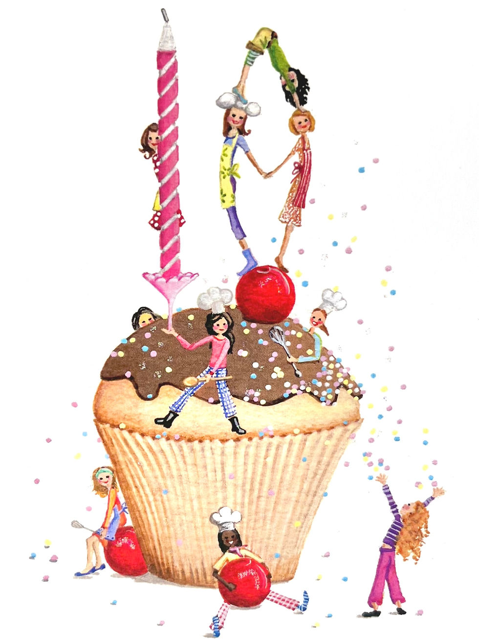 Thumbnail: Cupcake Age 10 Birthday Card