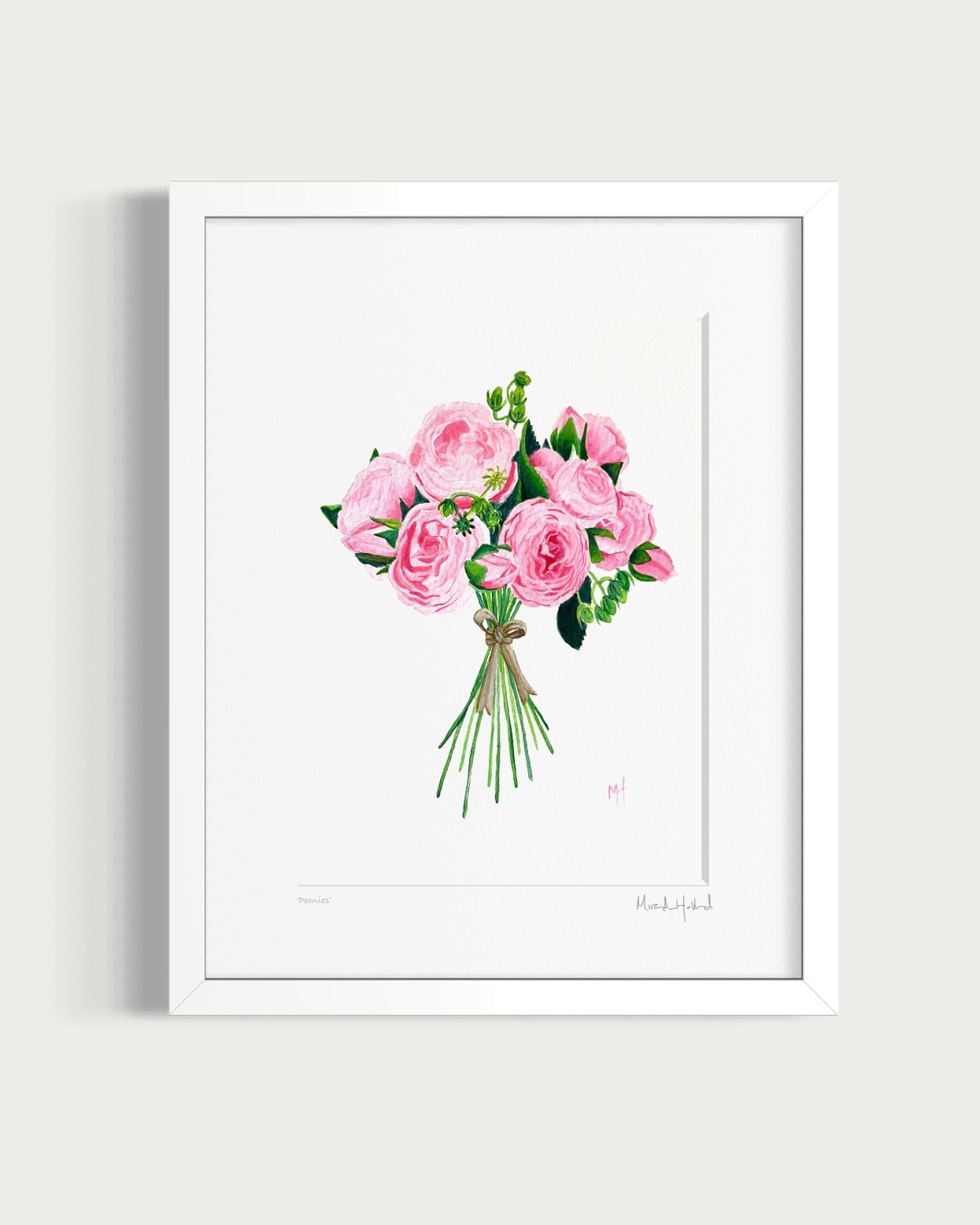 'Peonies' Signed Giclée Fine Art Print