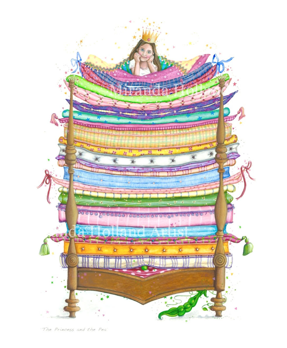 Thumbnail: 'The Princess and the Pea' (Original Painting)