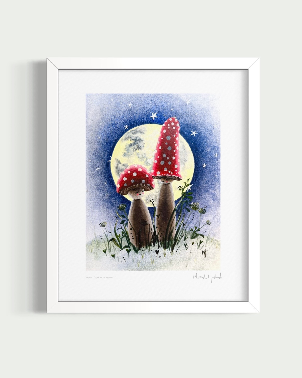 ‘Moonlight Mushrooms’ (Signed Giclée Fine Art Print)