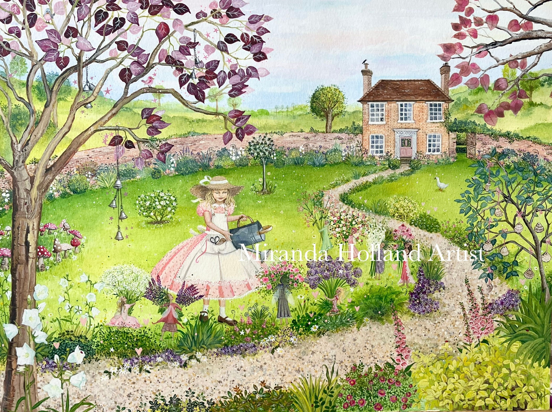 Mary Mary Quite Contrary Signed Giclée Fine Art Print