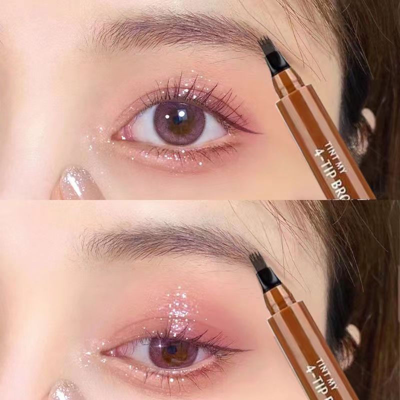 Thumbnail: 4-Prong Microblade Eyebrow Pencil: Achieve natural, hair-like strokes with long-